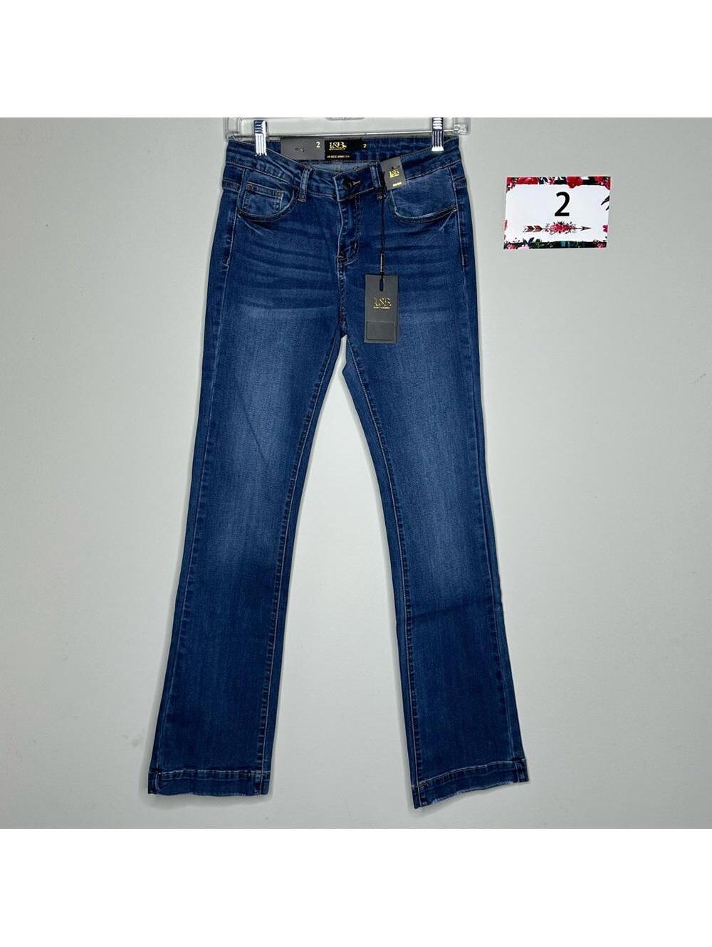 L&B size 2 Bootcut Jeans - medium wash non distressed denim